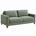 Sofa dwuosobowa 170 cm x 90 cm x 85 cm z tkaniny zielonoszara w stylu nowoczesnym